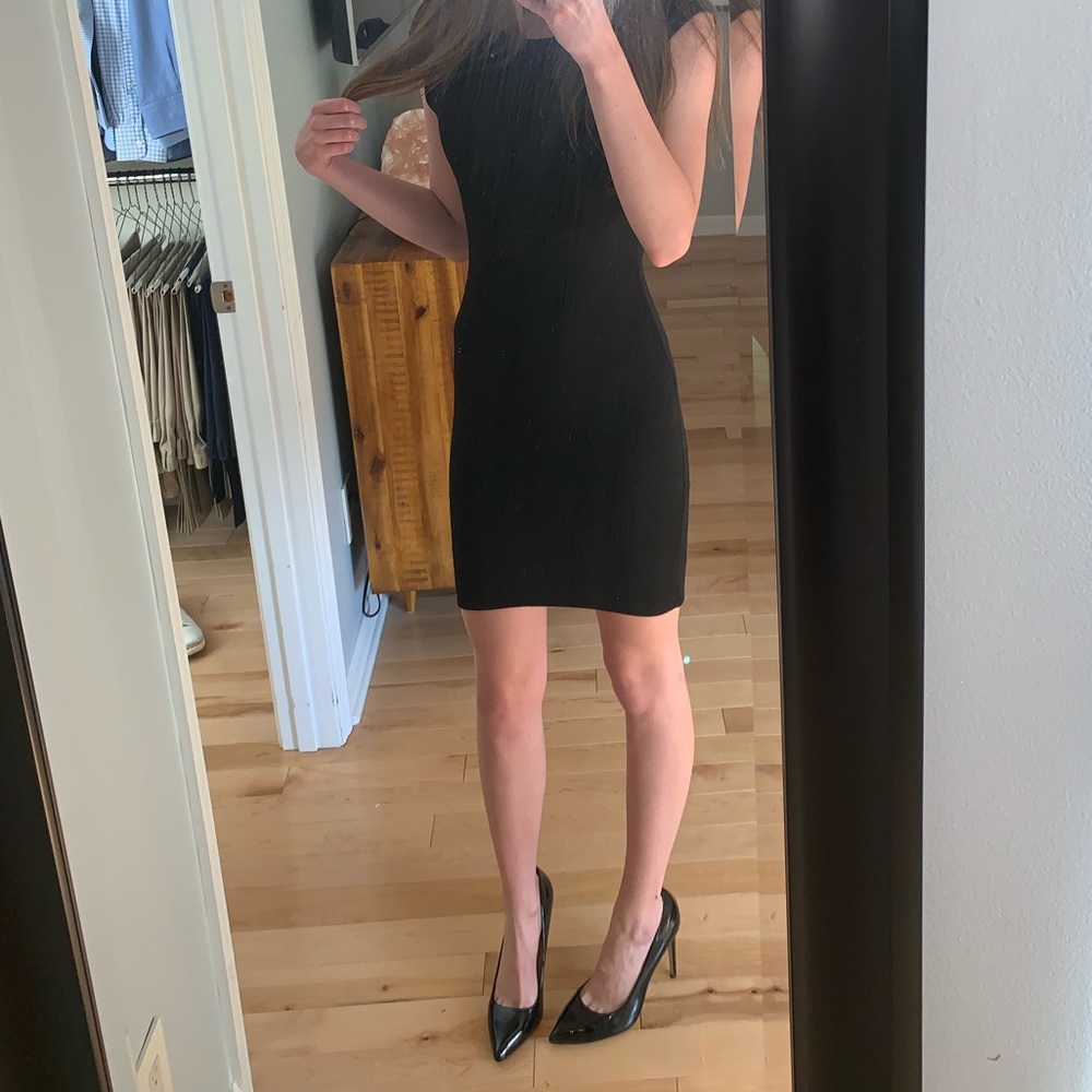 BAR lll BODYCON BLACK DRESS